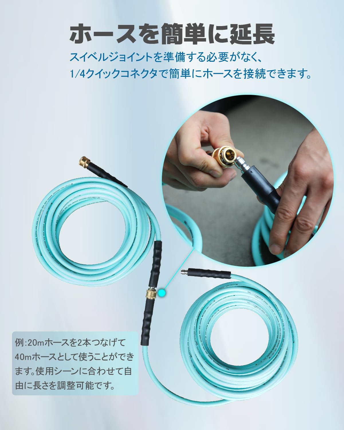Amazon | Kareyou高圧洗浄機ホース 高圧ホース10m エンジン高圧洗浄機
